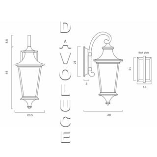 French Provincial Outdoor lighting Australia. Davoluce Lighting