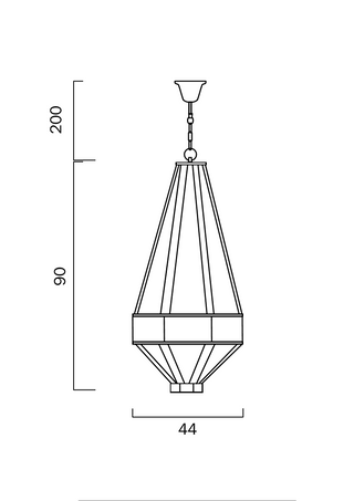 Zofio 44 4 Light Modern Crystal Pendant