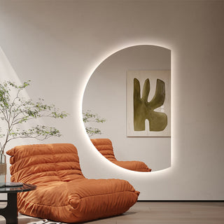 130x91cm Half Right Cut Frameless LED Mirror