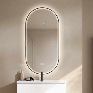 100x50cm Oval Frontlit LED Mirror