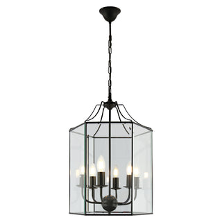 ARCADIA 6 Light Satin Chrome Pendant