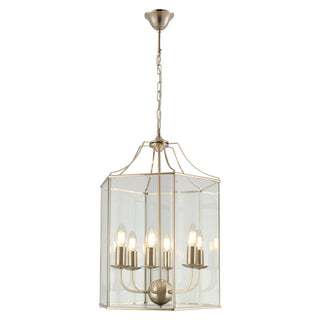 ARCADIA 6 Light Satin Chrome Pendant