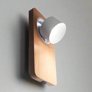 Beebo LED Wall/Spot Light By Linealight. Made In Italy, Italian Made Wall Lights, LED bedroom wall lights, led bedside wall lights, Modular surface mounted LED downlights | natural oak wall lights by Davoluce Lighting. 