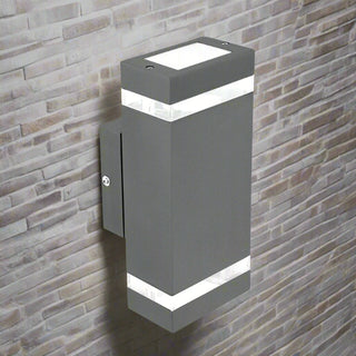 Brilliant Lighting 17942 - ENTASIS Up & Down Exterior Wall Light from Davoluce Lighting