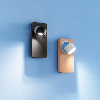 Beebo LED Wall/Spot Light By Linealight. Made In Italy, Italian Made Wall Lights, LED bedroom wall lights, led bedside wall lights, Modular surface mounted LED downlights | natural oak wall lights by Davoluce Lighting.