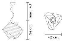 SLAMP - Gemmy Prisma GEM04SOS0000LE, Available from Davoluce Lighting Studio