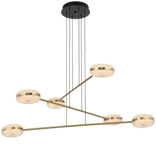 GOVAN 6 LIGHT PENDANT - ANTIQUE GOLD