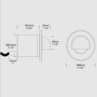 SLS, SOLID EYELID STEP LIGHT, HUNZA, DAVOLUCE LIGHTING