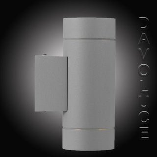 Telbix KMAN EXTERIOR 2 WALL LAMP Silver, Davoluce Lighting