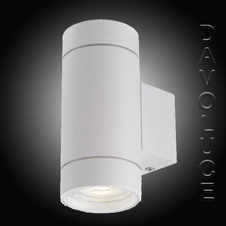 Telbix KMAN EXTERIOR 2 WALL LAMP White, Davoluce Lighting