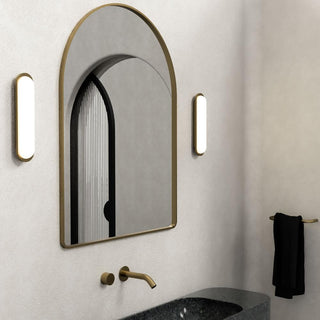 Bode Wall Light in Old Brass by Lighting Republic – opal glass LED sconce from Davoluce Lighting