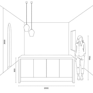 Parlour Geo Pendant Light – Clear Glass Pendant by Lighting Republic