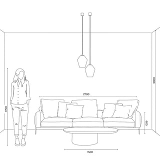 Parlour Geo Pendant Light – Clear Glass Pendant by Lighting Republic