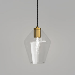 Parlour Geo Pendant Light – Clear Glass Pendant by Lighting Republic