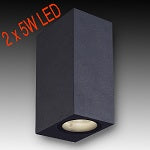 Box Up & Down Wall LightLTH2621/BK