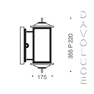 Telbix Nevin Exterior Wall Light, Davoluce Lighting