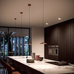 Linea Light Poe_P1 Single 6W LED Pendant available from Davoluce Lighting