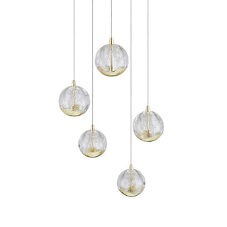 TELBIX SEGOVIA PE5-GD SEGOVIA 5 LIGHT PENDANT GOLD from $439.00. Best multi drop pendant lights for staircase Australia. lighting for high ceiling staircase