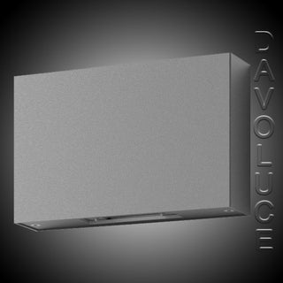 Domus SIERRA Square Two Way Wall Light Dark Grey, Davoluce Lighting