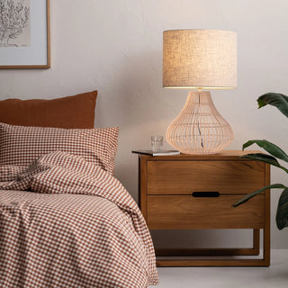 Mira Table Lamp – lifestyle bedside scene