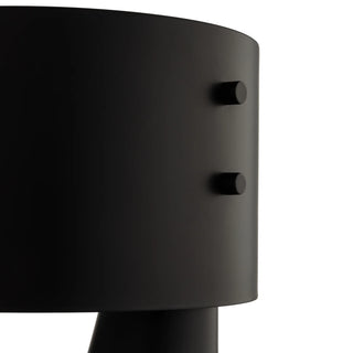 Mayfield Zentra Black Table Lamp 1601BLK cylindrical shade matte black detail