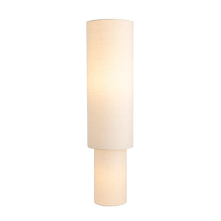 Mayfield Sable Linen Floor Lamp natural linen cylindrical design
