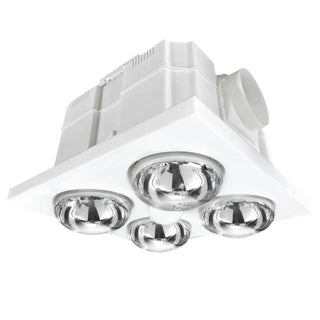 Magma 4 Lights 3-in-1 Bathroom Mate white ceiling mounted heater exhaust fan front view