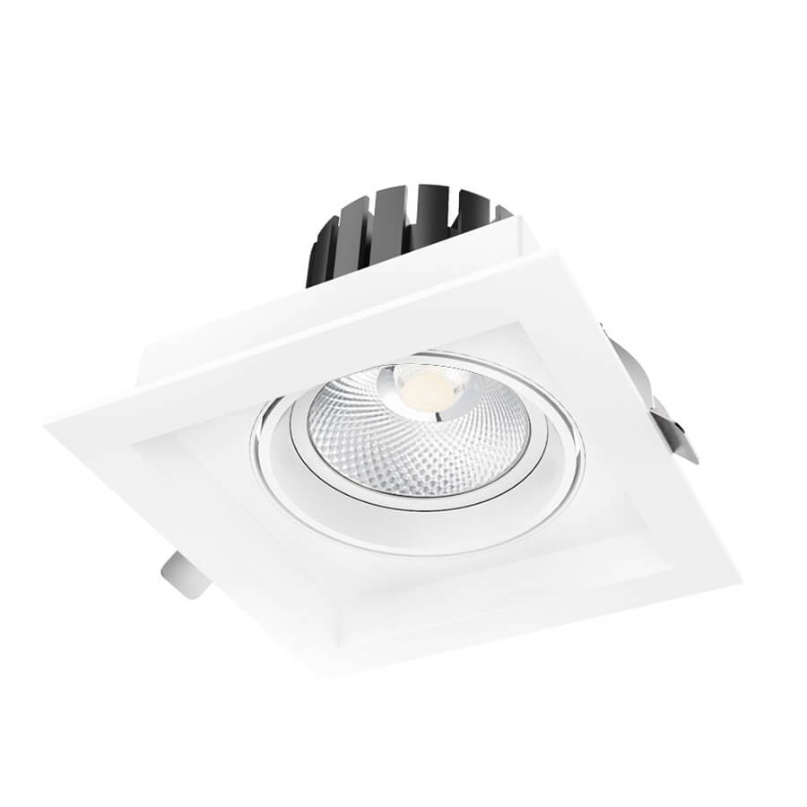 Single Square 28W LED Adjustable Commercial DL | DA Voluce Lighting