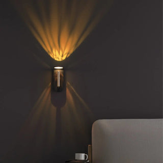 2Nights W2 wall light producing an umber patterned uplight