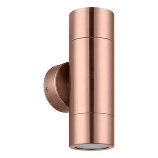 Eglo Fremantle 2 Light Up Down Exterior Wall Light Copper