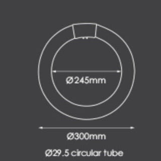 T9 Ring Fluorescent Lamp Dimensions Diagram