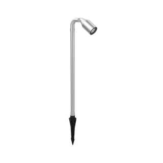 Aqualux AQL-452 Hydra Single Pathlight Adjustable Brushed Chrome Spike Spotlight, Davoluce Lighting