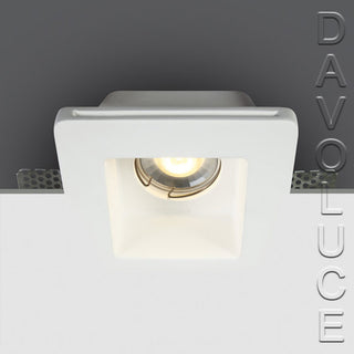 1-light 50105GT2 plaster trimless gypsum downlight. Davoluce Lighting