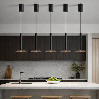Telbix Grado LED Pendant Light Black Sand Finish – Slimline Adjustable Pendant
