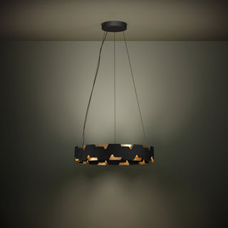 ALTAGRACIA Round Pendant illuminated with warm white LED lighting