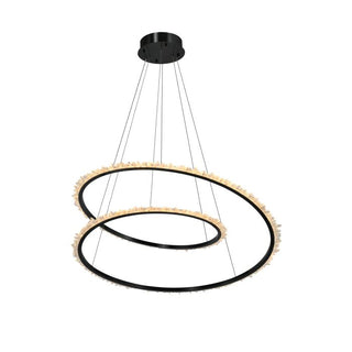 Eglo Scarlett Single Ring LED Pendant Light | Crystal Ring Pendant