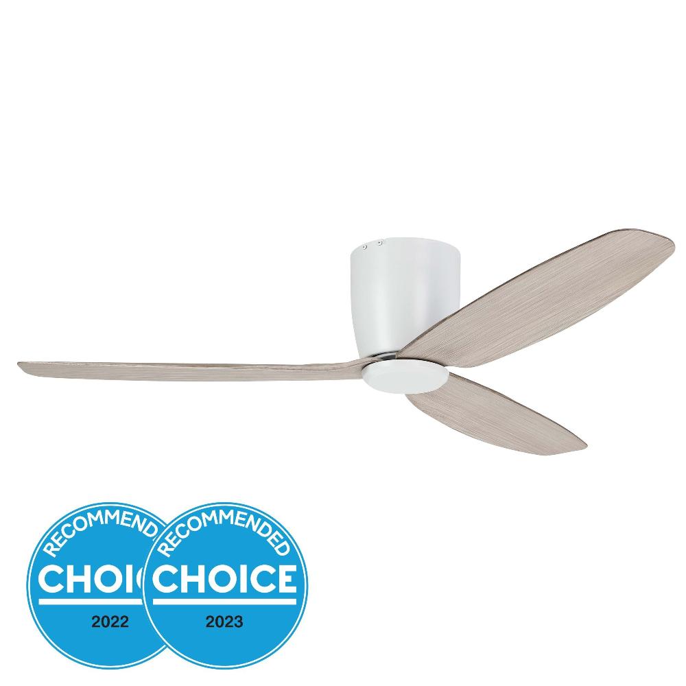 Shop iluka 52 dc hugger ceiling fan white copy