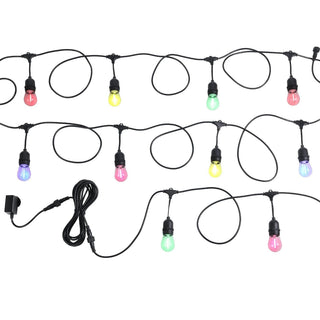 Eglo 205399N FESTOON 10 light LED kit black & multi color