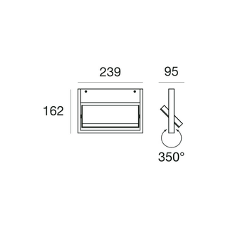 Tablet 15W LED Wall Light by LineaLight - Ex Display