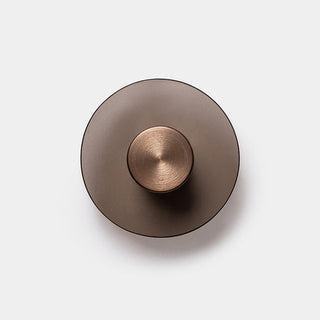 Eclipse 230 Wall Lamp - Coffee glass with brushed bronze