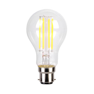 8W Clear A60 LED Globe – Dimmable (E27 / B22)
