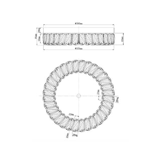 Agios Crystal Ceiling Light