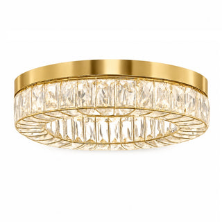 Agios 38cm crystal ceiling light in Satin Gold finish