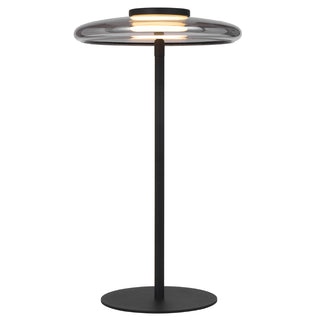 Amity 25 cm LED Table Lamp – Modern Adjustable Glass Disc Design