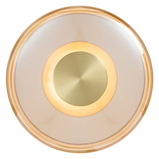 Amity 25cm LED Wall Light – Modern Glass Disc Design