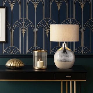 Telbix Ancora table lamp styled in modern living room setting