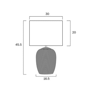 TELBIX ARBRO CERAMIC TABLE LAMP