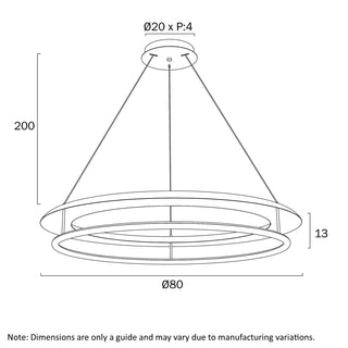 Telbix_ariva_80_pendant_measurements