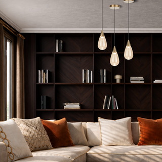 Atico 1 Light Pendant smoke glass modern interior