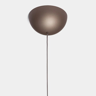 Bronze pendant light on a white background